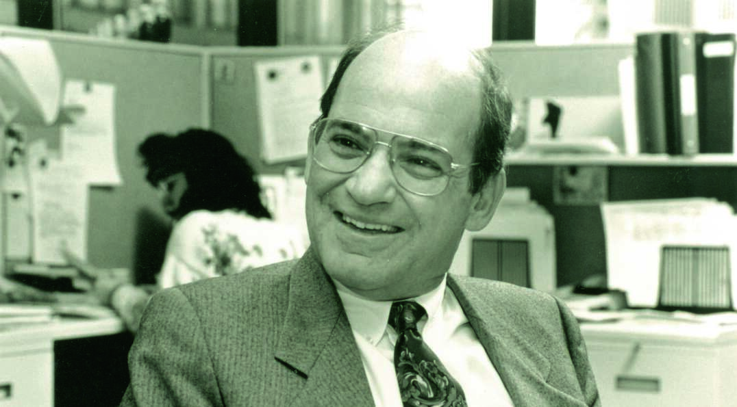 A black and white photo of David Bianco